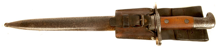 Schmidt Rubin Model 1889/11 Bayonet & Scabbard with Leather Frog