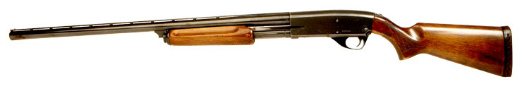 Deactivated Savage Stevens model 67, series E pump action shotgun