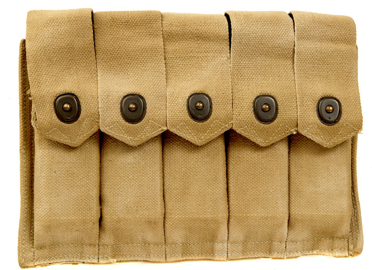 WWII US Thompson Submachine Gun Pouch with Magazines