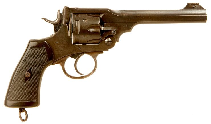Deactivated WWI Webley MK6 .455 Revolver with Named Holster