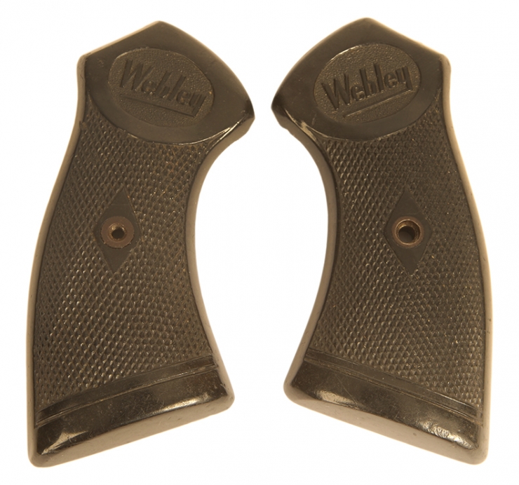 Original Webley MK4 .38 Revolver Bakelite Grips