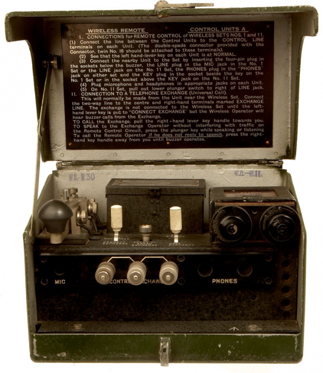 Early Second World War British Wireless Remote Control Unit A