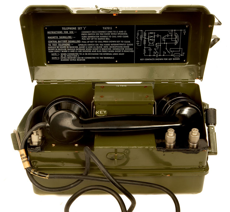 British military field telephone set J