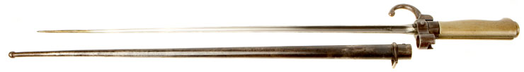 French 1886 Lebel Rifle Bayonet & Scabbard