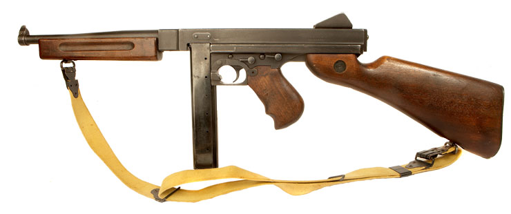 Deactivated WWII US Thompson M1A1 SMG