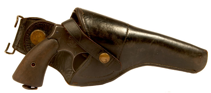 US Air force issue black leather revolver holster.