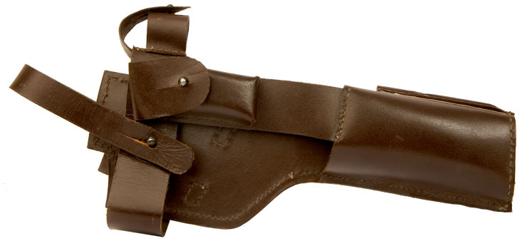 Mauser C96 or Schnelfuer wooden stock leather holster