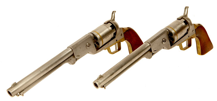 Inert, Very Rare Cased Apprentice Colt Model 1848 Percussion Revolvers
