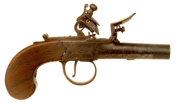 I&W Richards, London boxlock flintlock pistol