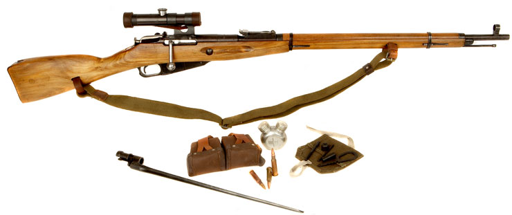 WW2 Russian Nagant Sniper Rifle