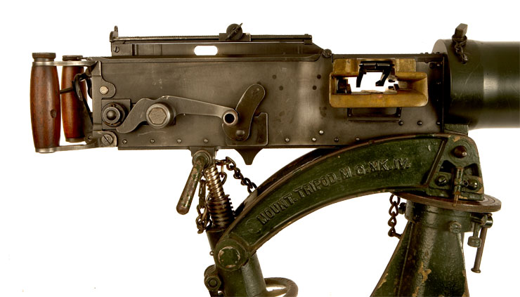 Deactivated Wwii Vickers Machine With Tripod Allied Deactivated Guns