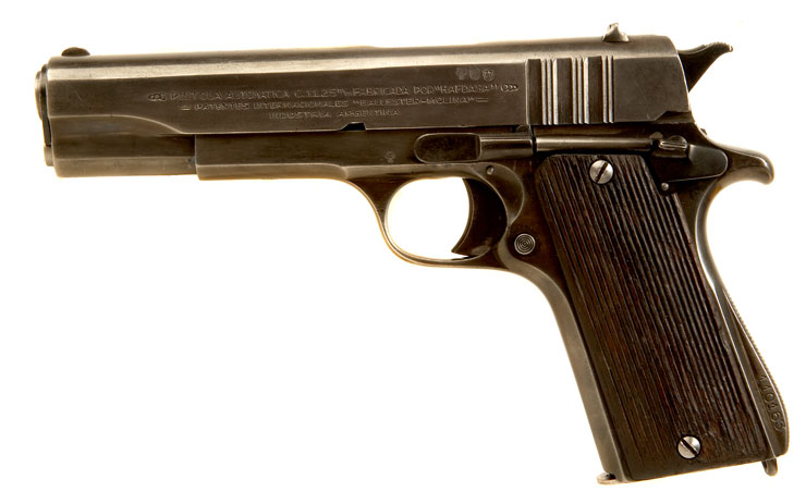 Deactivated Rare Argentine Ballester-Molina by HAFDASA, Pistola Modello 1927 (Colt 1911)