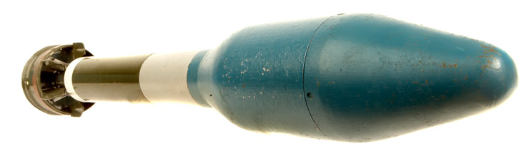 Inert United States military M20 3.5inch Rocket Launcher (Super Bazooka) projectile or rocket