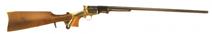 Deactivated Uberti Colt 1851 Buntline .44 percussion revolving carbine