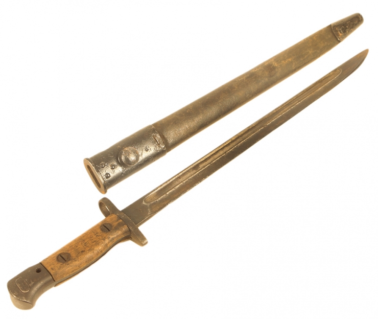 WWI Chapman manufactured SMLE bayonet with Scabbard