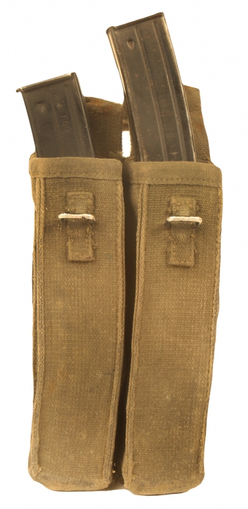 Sterling SMG double magazine pouches with two spare magazines