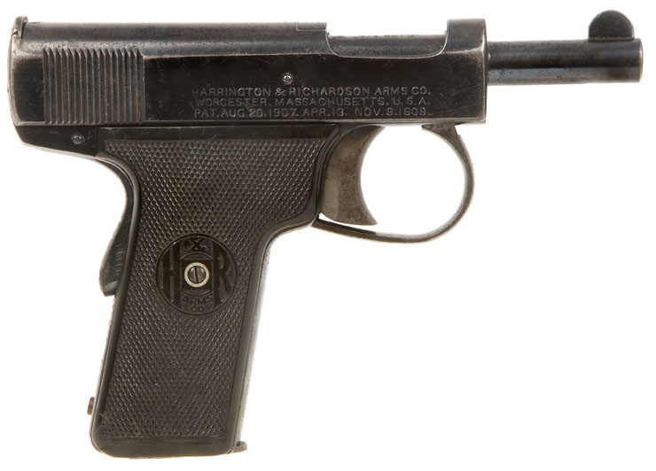 Deactivated Very Rare Harrington & Richardson .32 Semi Automatic Pistol