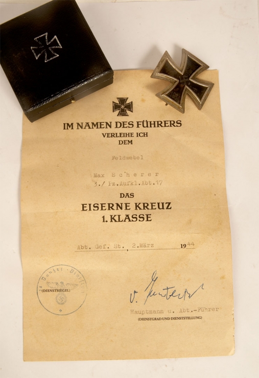 Very rare WWII German First Class Iron Cross