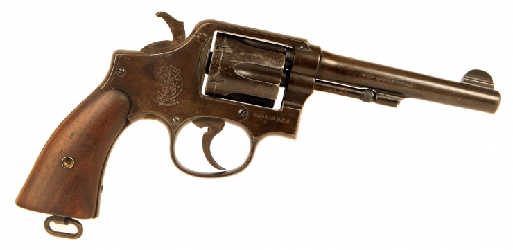 Very Rare Deactivated Smith & Wesson .38 M&P Revolver issued to the K.N.I.L - Koninklijk Nederlands Indisch Leger