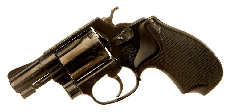 Deactivated Smith & Wesson model 36-2 snub nose revolver