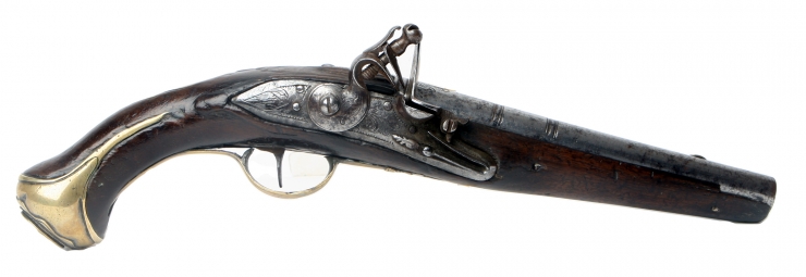 Antique Flintlock Pistol Marked London
