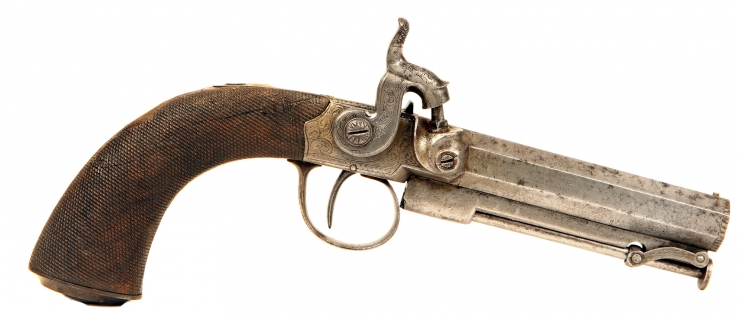 British Officers Percussion Belt Pistol - Crimean War Era