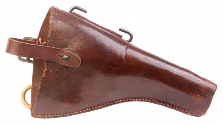 Boer War / WWI British Officers Webley .455 Revolver Open Top Holster
