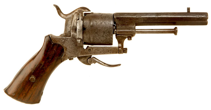 German 7mm Pinfire 6 shot revolver