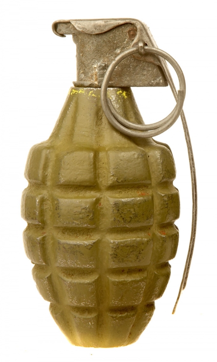 Inert WWII US MKII fragmentation hand grenade / Pineapple Grenade