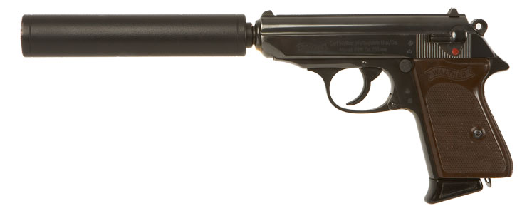 Deactivated Walther PPK with Silencer