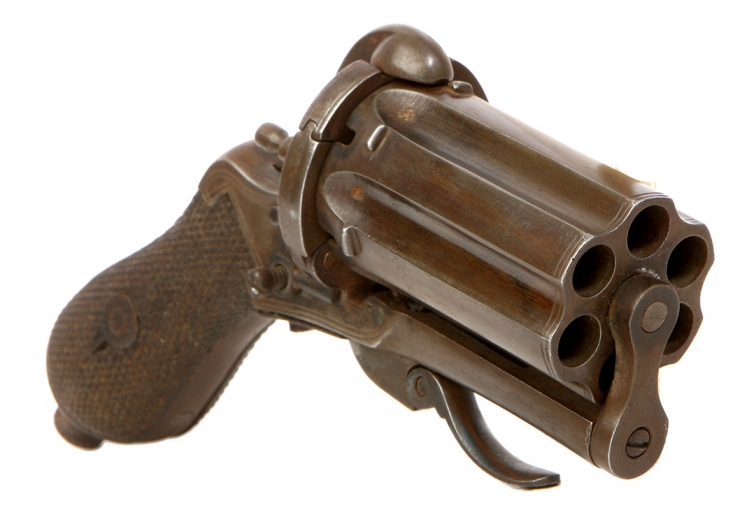British Pepper Pot Pinfire revolver