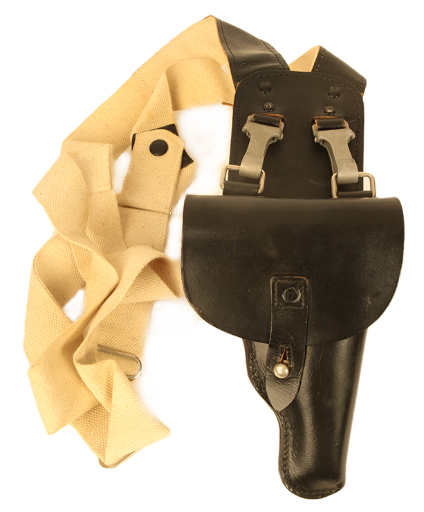 Walther PP or PPK black leather holster with shoulder straps