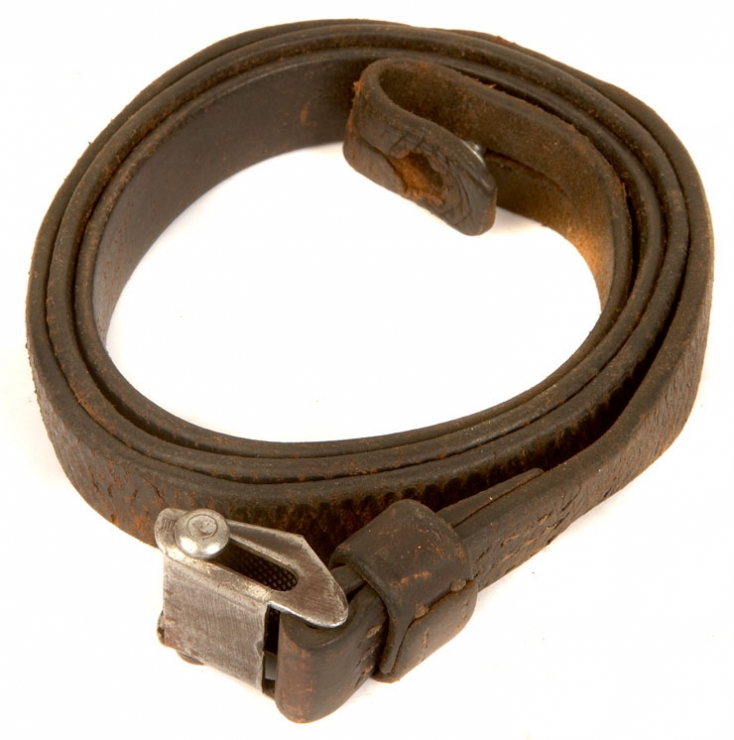 A genuine Second World War, German MP38 or MP40 leather sling.