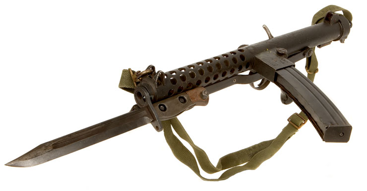 Deactivated Sterling MK4 L2A3 SMG with Bayonet.