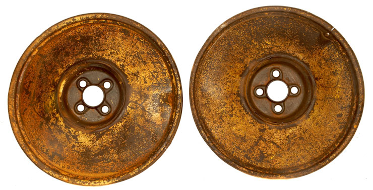 A pair of WWII German IF 8 Wheels - Afrika Korps issued