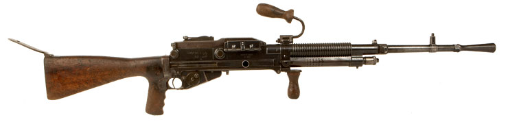 Deactivated Hotchkiss Model 1922-1926 Machine Gun