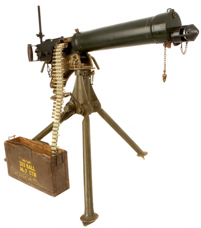 Deactivated WWII Vickers Machinegun