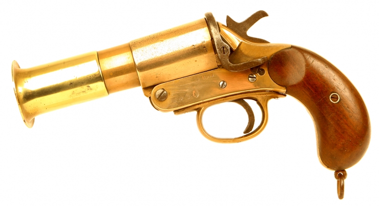 Deactivated WWI Wolseley Flare Pistol
