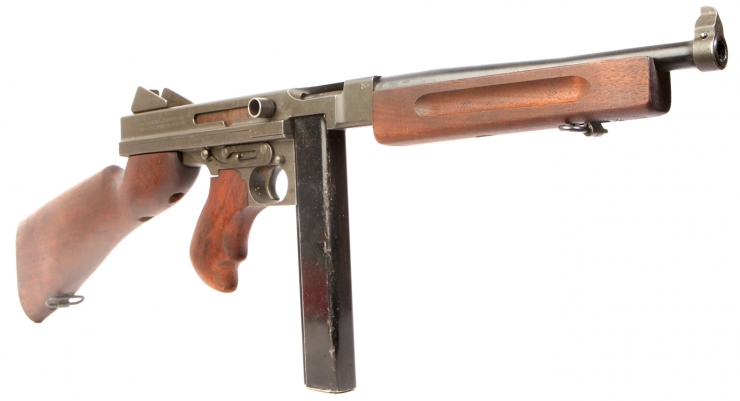 Deactivated WWII US Thompson M1 Sub-Machine Gun