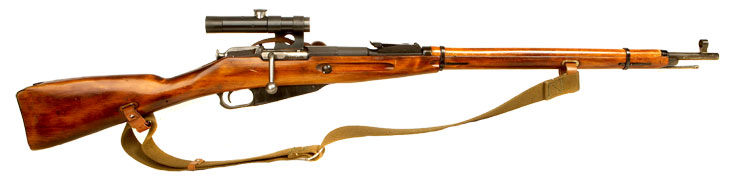 Deactivated WWII Era Russian Mosin Nagant Sniper Rifle