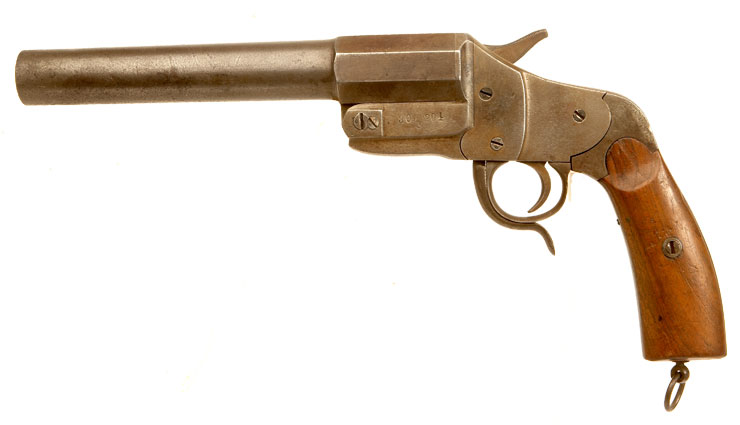 Deactivated WWI German M1894 Hebel flare pistol.