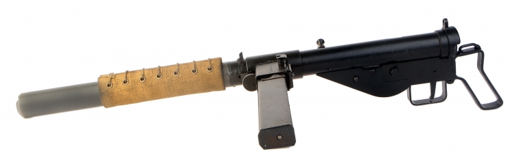 Deactivated WWII Sten MK2 - Silenced