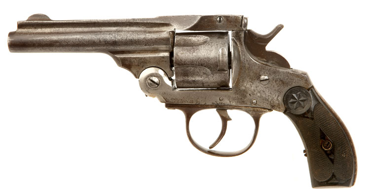 Deactivated Plated German Revolver