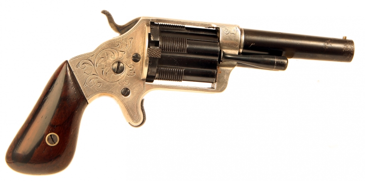 Rare US Civil War era Brooklyn Arms Co. Side Loading Revolver