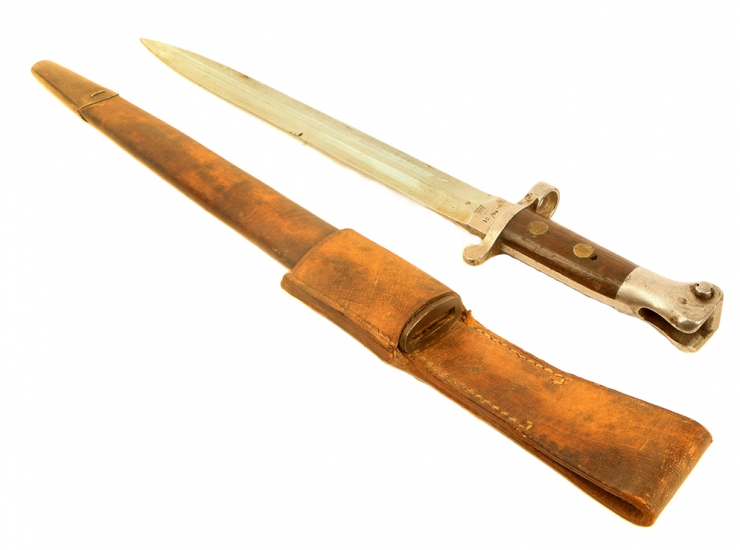 Second Boer War Era Long Lee / Metford Rifle Bayonet & Scabbard