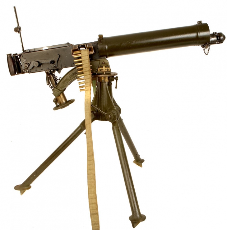 Deactivated Old Spec WWII British Made Vickers Machine Gun & Tripod