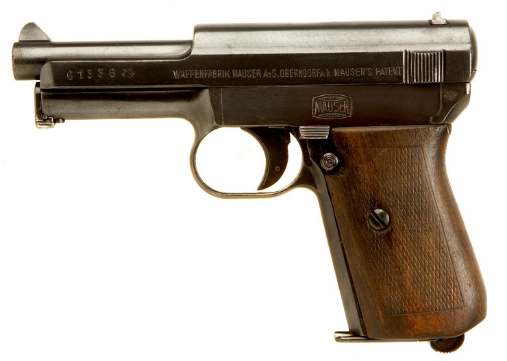 Deactivated WWI Mauser Model 1914 pistol.