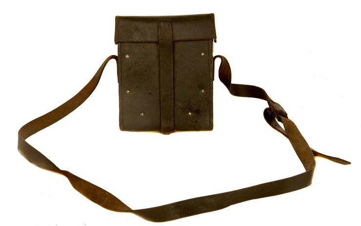 WWII Nazi MG34 machine gunners leather spares satchel.