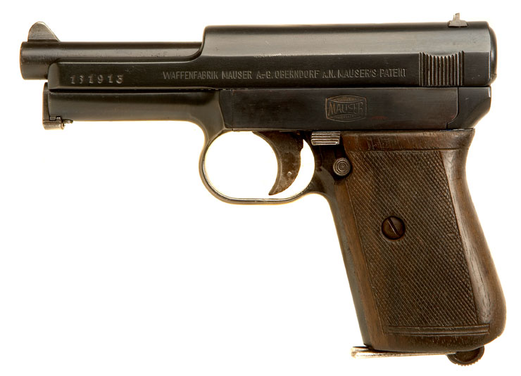 Deactivated WWI Mauser Model 1914 pistol