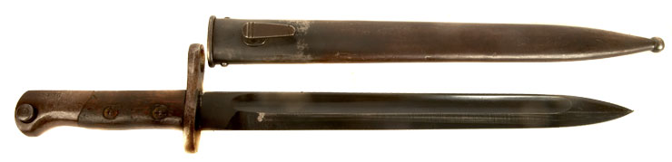 WWII Nazi MP34 submachine gun bayonet & scabbard